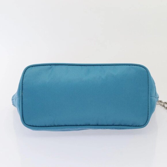 PRADA Chain Shoulder Bag Nylon Light Blue Auth 80225 - Picture 7 of 16